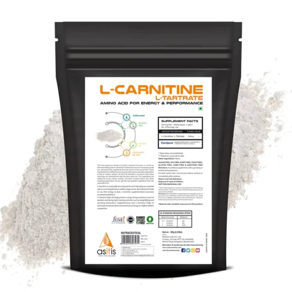 L Carnitine L Tartrate 100G Powder 720x